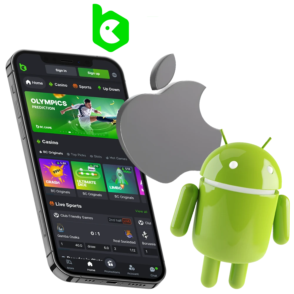 BC.Game is working on a dedicated mobile app, but in the meantime, you can have a great experience using the mobile version of the website.