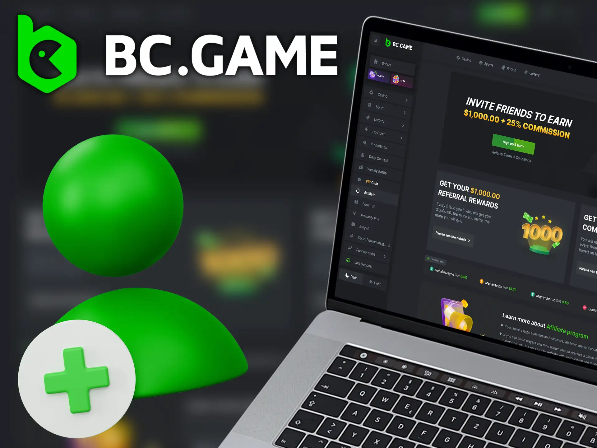 Join the exclusive BC.Game Affiliate Program now!