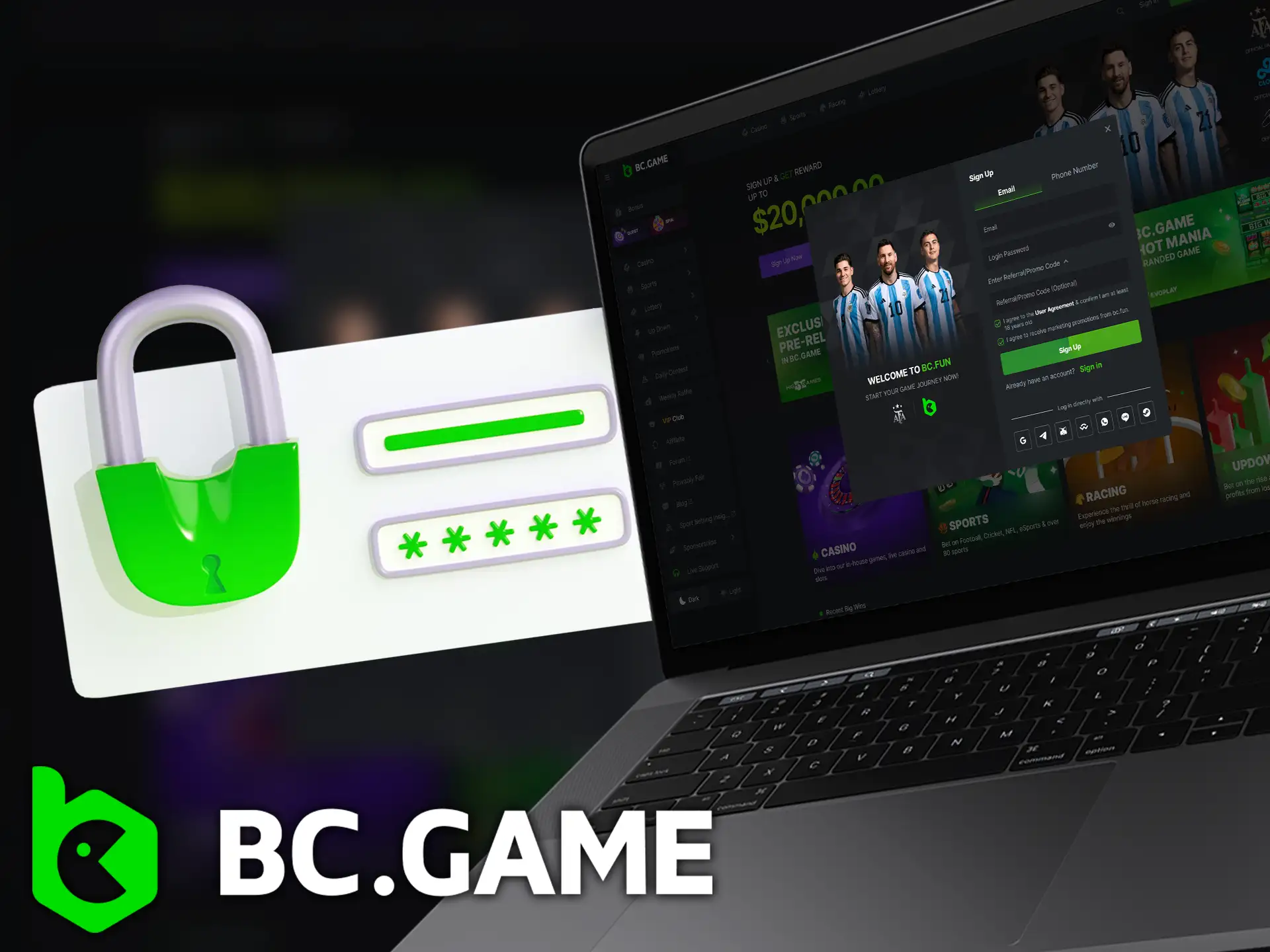 Learn how to quickly create a BC.Game account using our instructions.