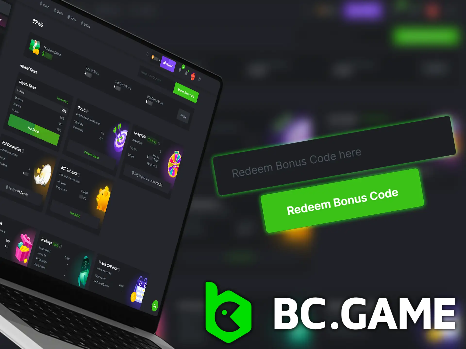 Learn how to use the booking code on the BC.Game website.