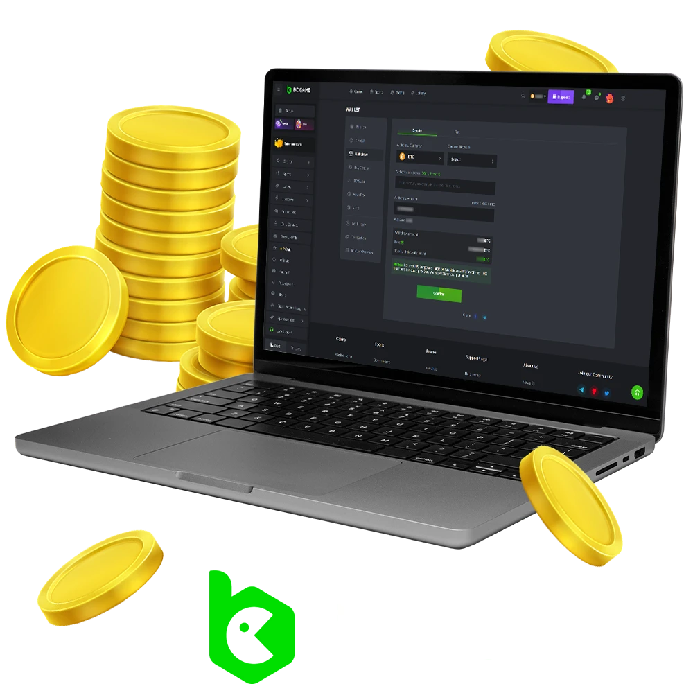 Learn about withdrawing funds from the BC.Game platform.