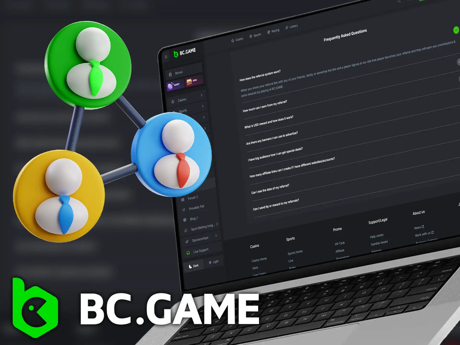 Find out how to become part of the BC Game affiliate program.