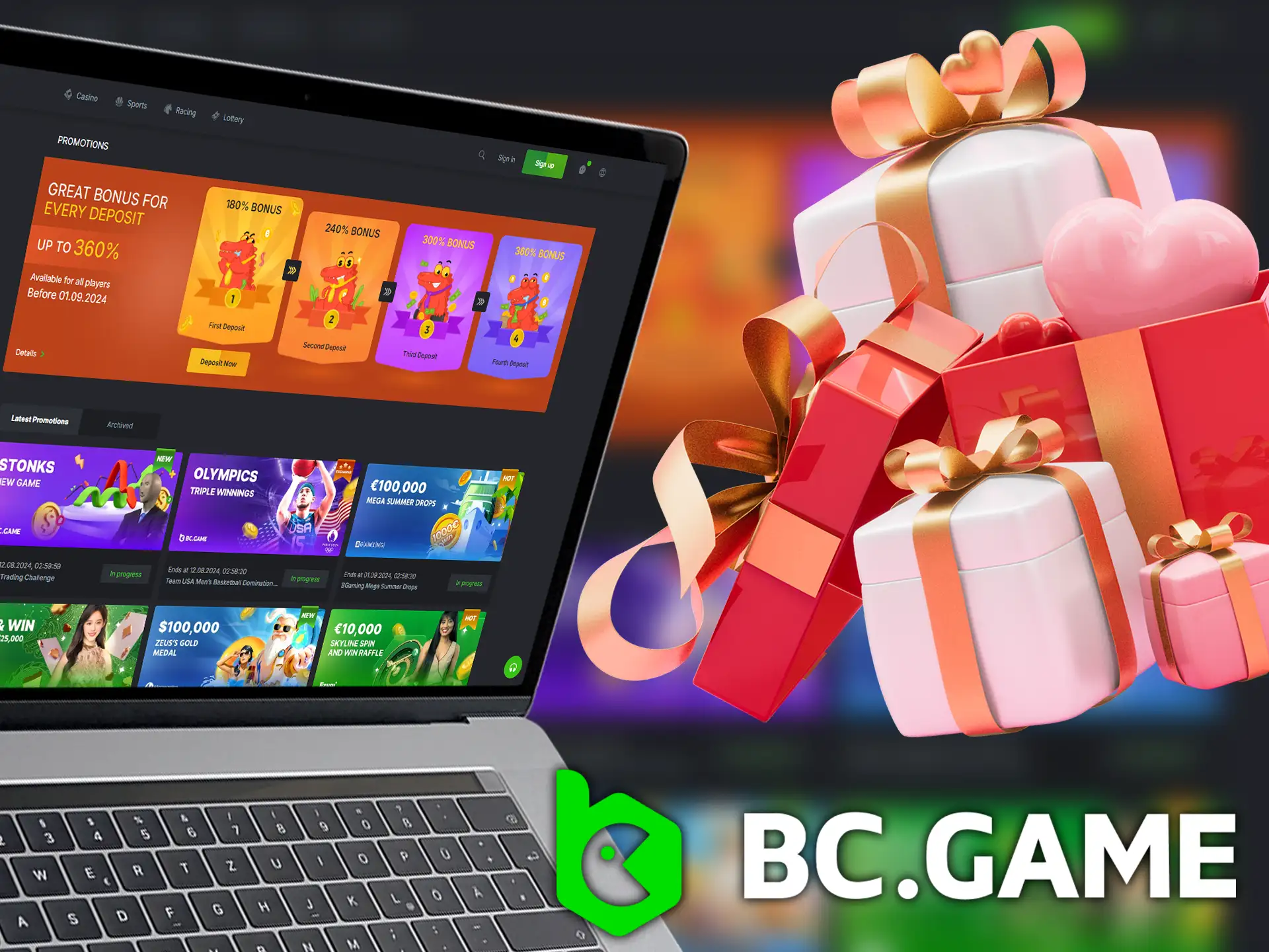 Take your gaming experience to the next level with BC.Game's exciting bonuses!