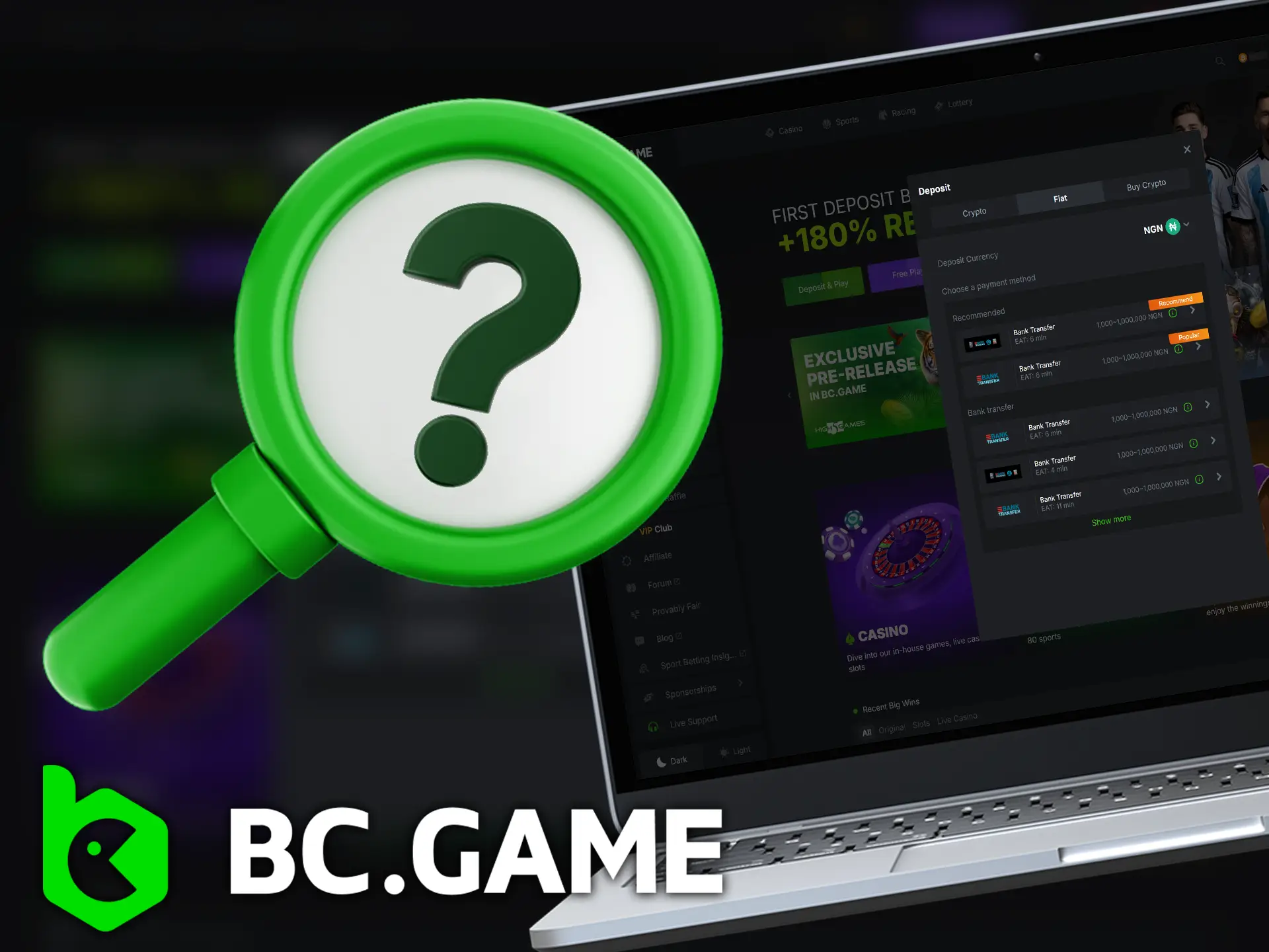 Learn solutions to some common funding problems on the BC.Game website.