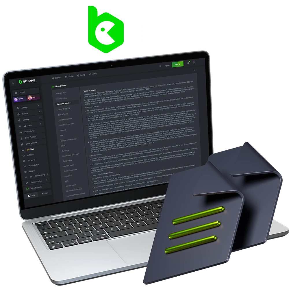 To create a great experience for everyone, BC.Game has Terms and Conditions that keep things running smoothly.