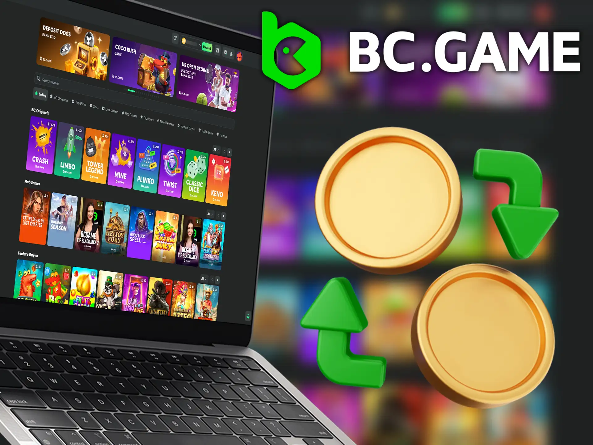 Exchange tokens for BCD on BC Game to release your rewards.