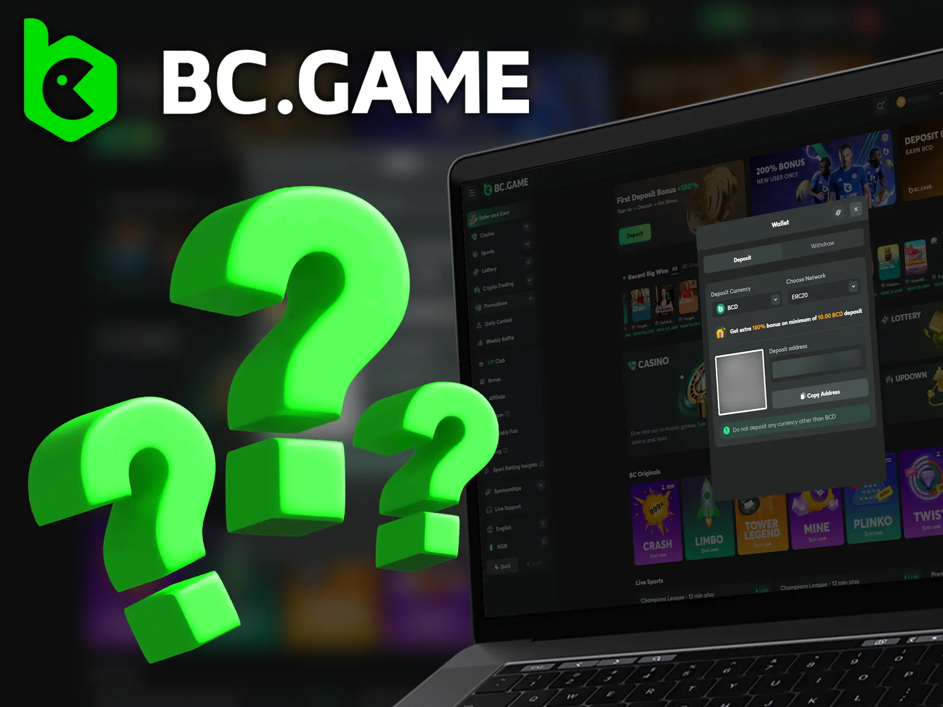 BCD is a special currency used on BC Game, with a value comparable to USD.