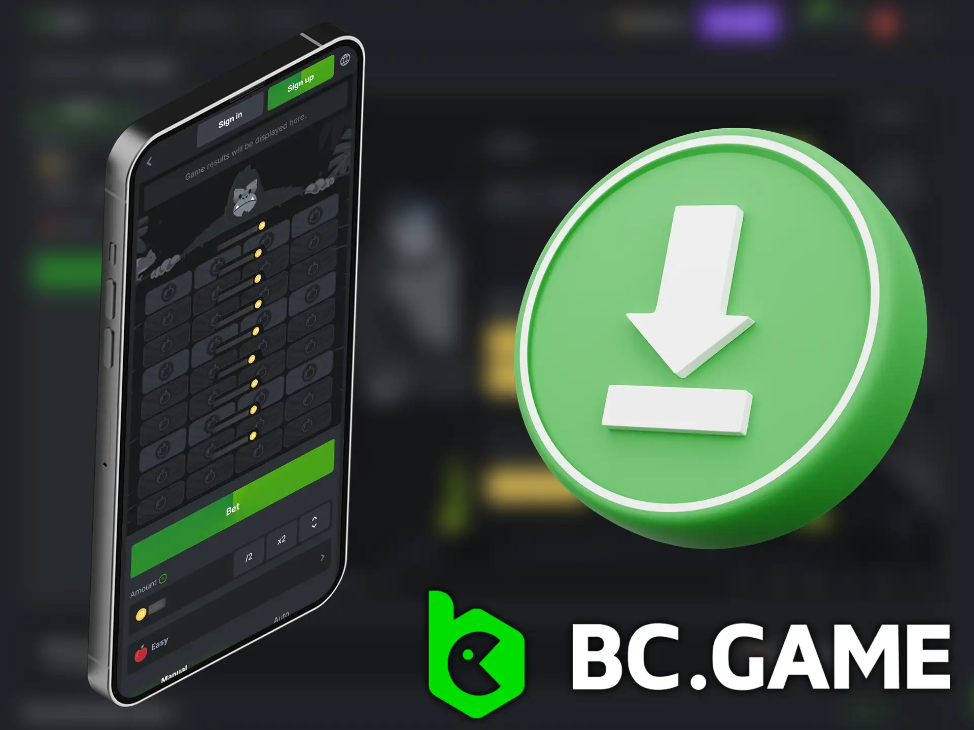 Create a shortcut to the web version of BC Game Tower Legend on your home screen to play while the app is still in development.