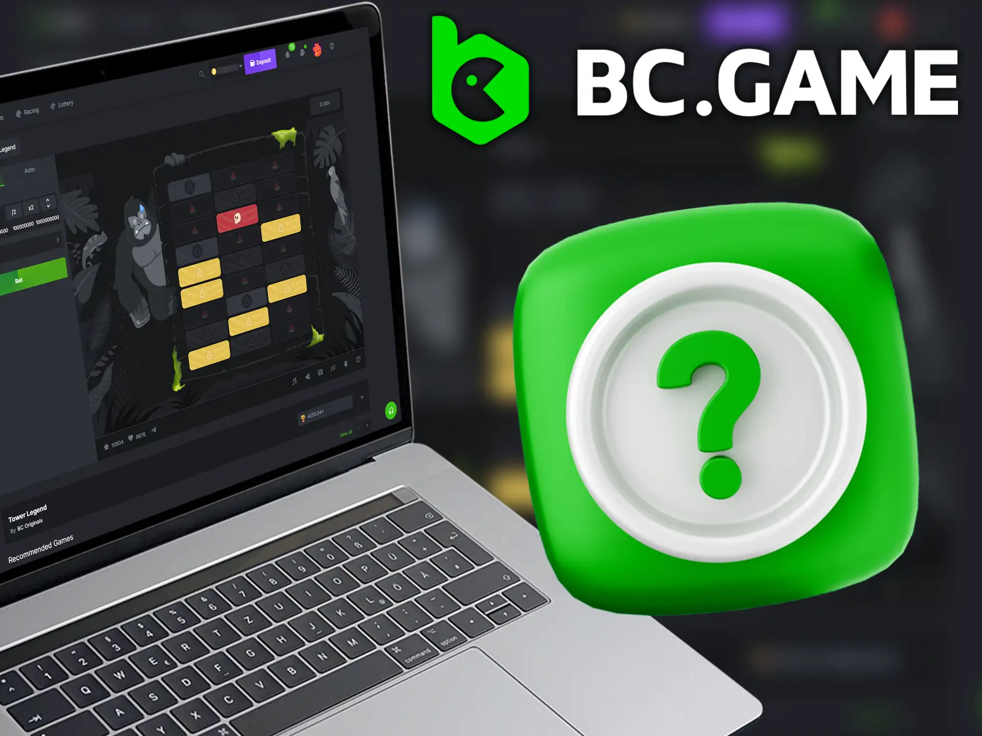 Choose your bet amount and start moving up in the BC Game Tower Legend.