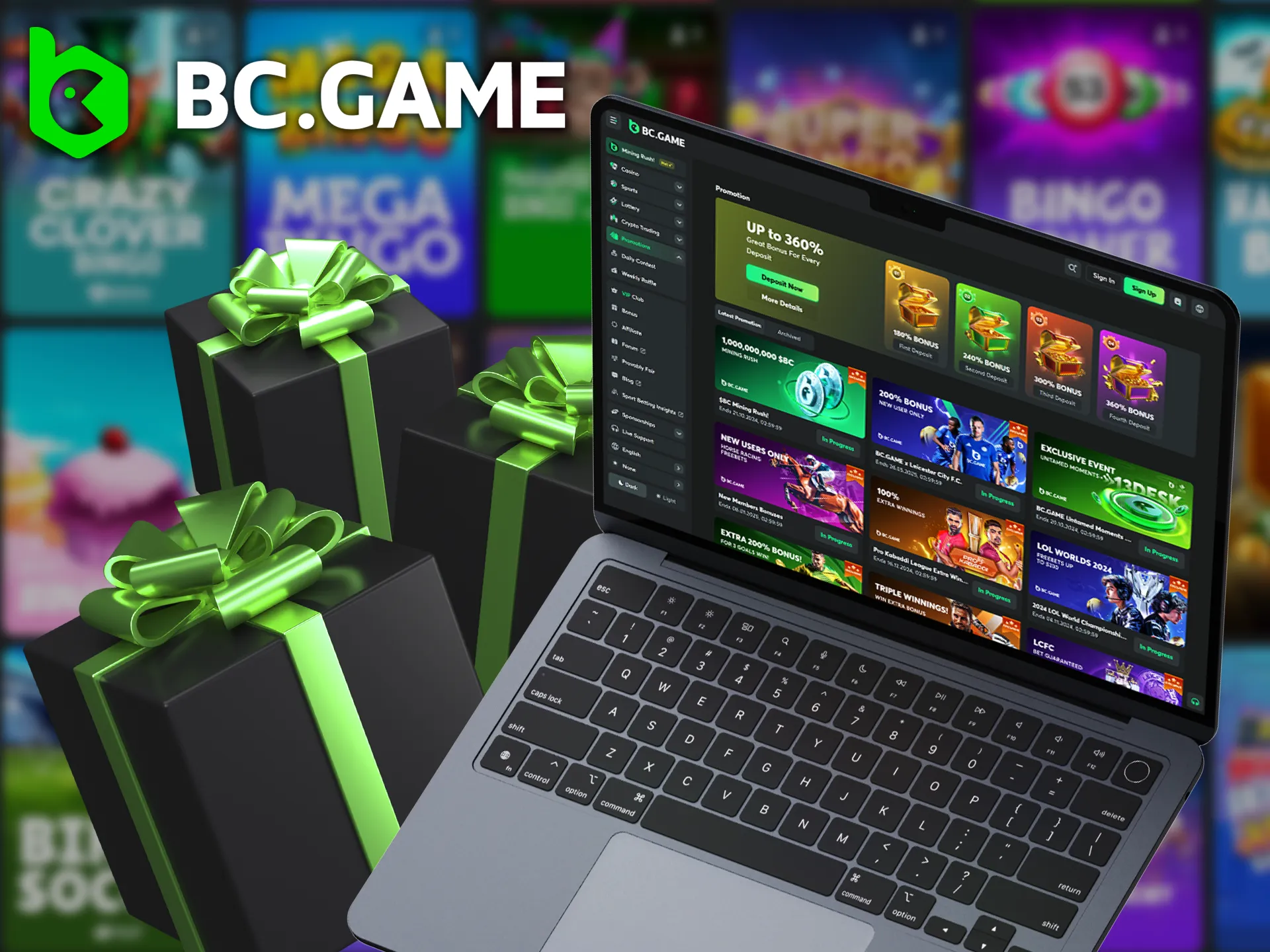 There are some great bonuses available for bingo games players at BC Game.