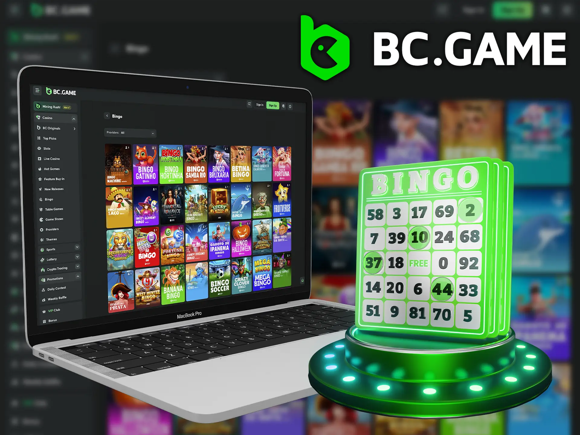 There are several amazing bingo games at BC Game casino.