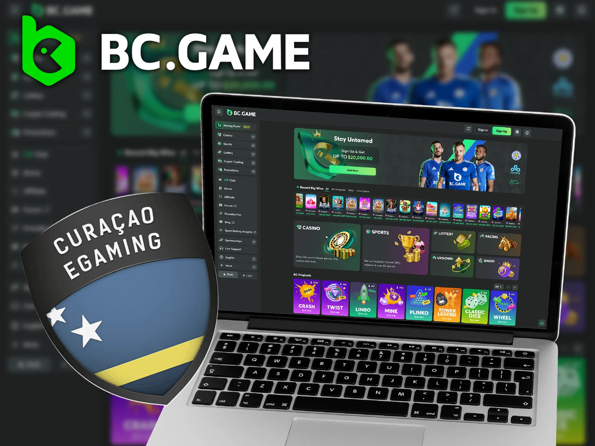 BC Game is licensed and regulated by the Gaming Control Board.